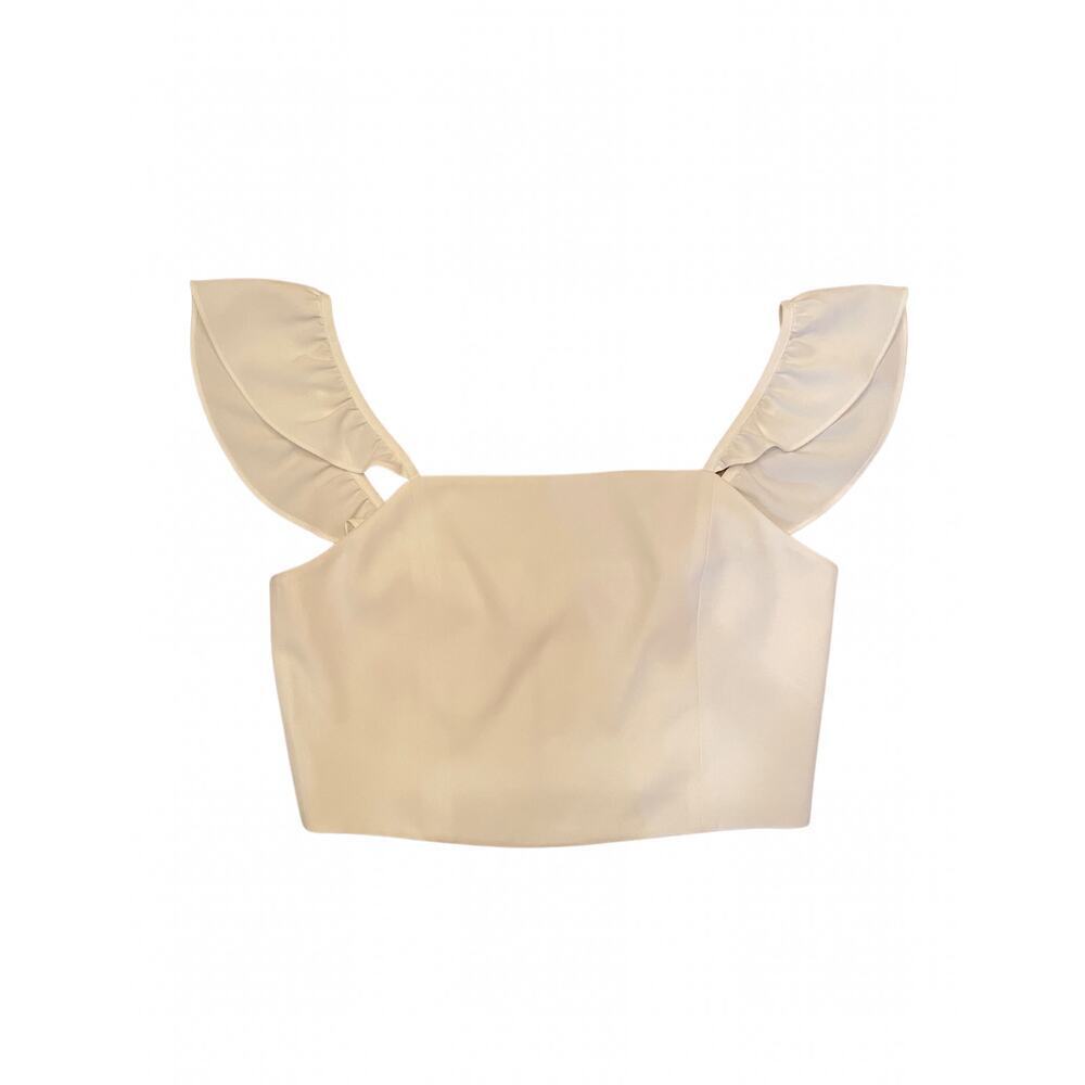 Alice And Olivia Celestia Crop Flutter Sleeveless… - image 2